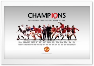 Manchester United Champions Ultra HD Wallpaper for 4K UHD Widescreen desktop, tablet & smartphone