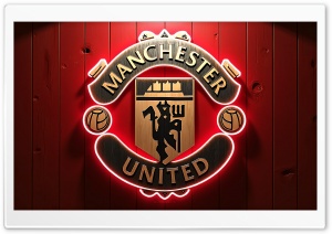 Manchester United FC 3D Logo 4K UHD Wallpaper for Widescreen and UltraWide Desktop, UltraHD TV, Smartphone, Tablet