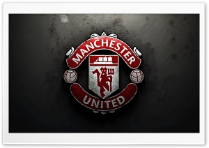 Manchester United FC Black Stone Background 4K UHD Wallpaper for Widescreen and UltraWide Desktop, UltraHD TV, Smartphone, Tablet