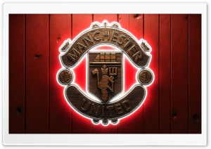 Manchester United FC Wooden Background 4K UHD Wallpaper for Widescreen and UltraWide Desktop, UltraHD TV, Smartphone, Tablet