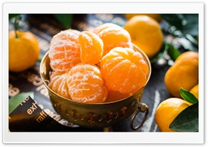 Mandarin Oranges Fruits Ultra HD Wallpaper for 4K UHD Widescreen desktop, tablet & smartphone