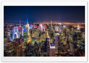 Manhattan Aerial View Ultra HD Wallpaper for 4K UHD Widescreen desktop, tablet & smartphone