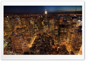 Manhattan Night Life Ultra HD Wallpaper for 4K UHD Widescreen desktop, tablet & smartphone