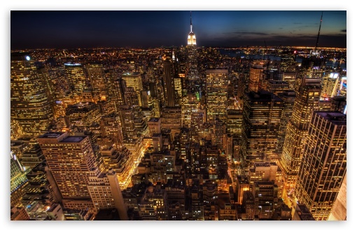 Manhattan Night Life Ultra HD Desktop Background Wallpaper for 4K UHD ...