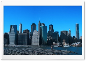 Manhattan Panoramic Ultra HD Wallpaper for 4K UHD Widescreen desktop, tablet & smartphone