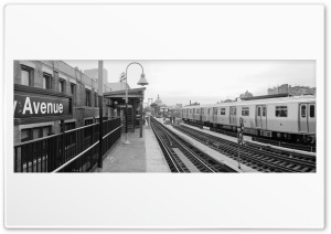 Marcy Avenue Station. Brooklyn, NY 4K UHD Wallpaper for Widescreen and UltraWide Desktop, UltraHD TV, Smartphone, Tablet