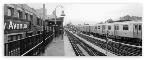 Marcy Avenue Station. Brooklyn, NY UltraHD Wallpaper for UltraWide 32:10 ; Dual 16:10 5:3 4:3 5:4 ;