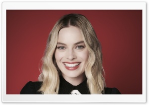 Margot Robbie Beautiful Smile 4K UHD Wallpaper for Widescreen and UltraWide Desktop, UltraHD TV, Smartphone, Tablet