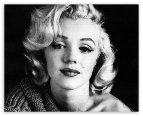 Marilyn Monroe BW Ultra HD Desktop Background Wallpaper for