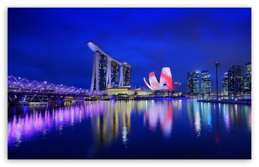 Marina Bay Sands and ArtScience, Singapore, Night UltraHD Wallpaper for UHD 16:9 ; HD 16:9 ; UltraWide 21:9 24:10 32:9 32:10 ; Widescreen 16:10 5:3 ; Fullscreen 4:3 5:4 3:2 ; Tablet 1:1 ; Mobile 9:16 9:19.5 9:20 9:21 9:22 10:16 2:3 3:5 3:4 ; Dual 16:10 5:3 16:9 4:3 5:4 3:2 ;