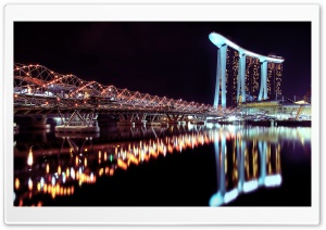 Marina Bay Sands At Night Ultra HD Wallpaper for 4K UHD Widescreen desktop, tablet & smartphone