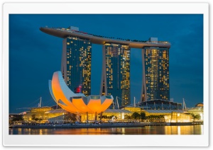 Marina Bay Sands Singapore luxury hotel and lifestyle destination Ultra HD Wallpaper for 4K UHD Widescreen desktop, tablet & smartphone