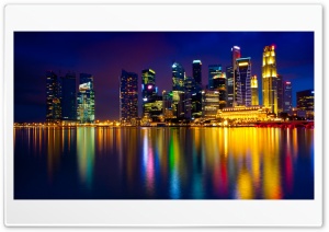 Marina Bay Singapore Ultra HD Wallpaper for 4K UHD Widescreen Desktop, Lockscreen, Screensaver, TV, Tablet, Smartphone