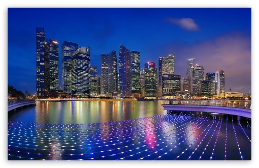 Marina Bay Waterfront Night, Singapore UltraHD Wallpaper for UHD 16:9 ; HD 16:9 ; UltraWide 21:9 24:10 ; Widescreen 16:10 5:3 ; Fullscreen 4:3 5:4 3:2 ; Tablet 1:1 ; Mobile 9:16 9:19.5 9:20 10:16 2:3 3:5 3:4 ;
