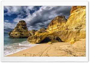 Marinha Beach Portugal Ultra HD Wallpaper for 4K UHD Widescreen desktop, tablet & smartphone