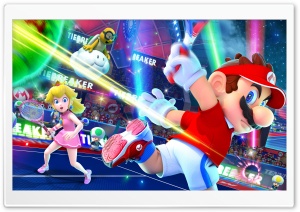 Mario and Peach - Tennis Ultra HD Wallpaper for 4K UHD Widescreen desktop, tablet & smartphone