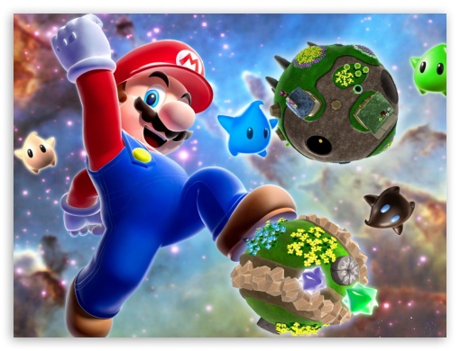 mario galaxy game 4K UHD Wallpaper for UltraHD Desktop and TV