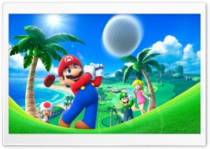 Mario Golf Video Game 4K UHD Wallpaper for Widescreen and UltraWide Desktop, UltraHD TV, Smartphone, Tablet