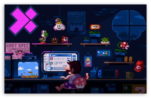 Mario Pixel Art UltraHD Wallpaper for UHD 16:9 ; HD 16:9 ; UltraWide 21:9 24:10 32:9 32:10 ; Widescreen 16:10 ; Tablet 1:1 ; Mobile 9:16 ; Dual 16:10 16:9 ;