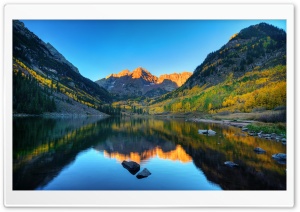 Maroon Bells Morning Ultra HD Wallpaper for 4K UHD Widescreen desktop, tablet & smartphone