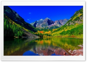 Maroon Bells Peak, Fall Colors, Colorado Ultra HD Wallpaper for 4K UHD Widescreen desktop, tablet & smartphone