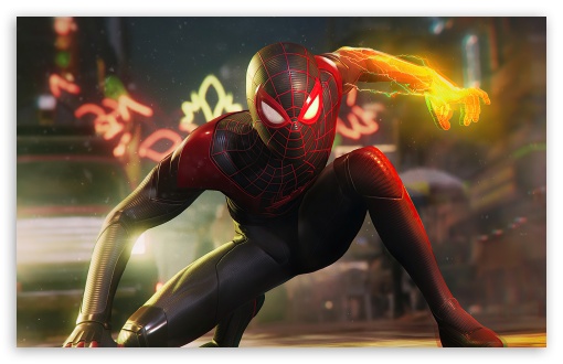 Marvels Spider-Man Miles Morales, VideoGame, Superhero, Superpower UltraHD Wallpaper for UHD 16:9 ; HD 16:9 ; UltraWide 21:9 24:10 ; Widescreen 16:10 5:3 ; Fullscreen 4:3 5:4 3:2 ;