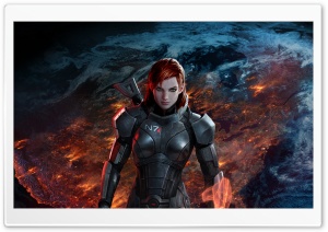 Mass Effect 3 FemShep Ultra HD Wallpaper for 4K UHD Widescreen desktop, tablet & smartphone