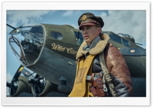 Masters of the Air TV Series, Austin Butler as Major Gale Buck Cleven 4K UHD Wallpaper for Widescreen and UltraWide Desktop, UltraHD TV, Smartphone, Tablet