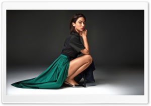 Matilda De Angelis wearing a Green and Black Dress 2026 4K UHD Wallpaper for Widescreen and UltraWide Desktop, UltraHD TV, Smartphone, Tablet