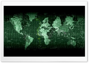 Matrix World Map Ultra HD Wallpaper for 4K UHD Widescreen desktop, tablet & smartphone