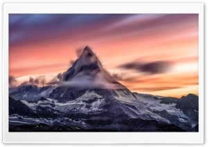 Matterhorn mountain at Sunset Ultra HD Wallpaper for 4K UHD Widescreen desktop, tablet & smartphone