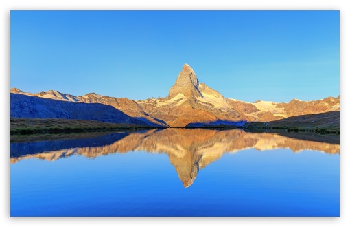 Matterhorn reflected in Lake Stellisee UltraHD Wallpaper for UHD 16:9 ; HD 16:9 ; UltraWide 21:9 24:10 32:9 32:10 ; Widescreen 16:10 5:3 ; Fullscreen 4:3 5:4 3:2 ; Tablet 1:1 ; Mobile 9:16 9:19.5 9:20 9:21 9:22 10:16 2:3 3:5 3:4 ; Dual 16:10 5:3 16:9 4:3 5:4 3:2 ;