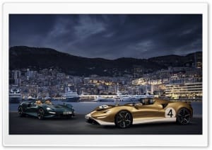 McLaren Elva Roadsters Supercars in Monaco 4K UHD Wallpaper for Widescreen and UltraWide Desktop, UltraHD TV, Smartphone, Tablet