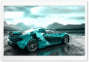McLaren P1 Blue Ultra HD Wallpaper for 4K UHD Widescreen desktop, tablet & smartphone