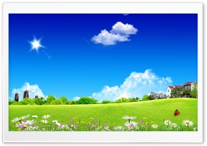 Meadow Skyscapes Ultra HD Wallpaper for 4K UHD Widescreen desktop, tablet & smartphone