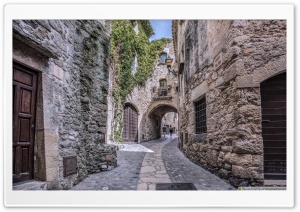 Medieval Village of Pals Catalonia Ultra HD Wallpaper for 4K UHD Widescreen desktop, tablet & smartphone