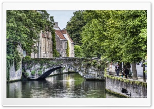 Meestraat Bridge in Bruges Ultra HD Wallpaper for 4K UHD Widescreen desktop, tablet & smartphone