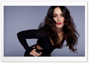 Megan Fox Black Dress 4K UHD Wallpaper for Widescreen and UltraWide Desktop, UltraHD TV, Smartphone, Tablet