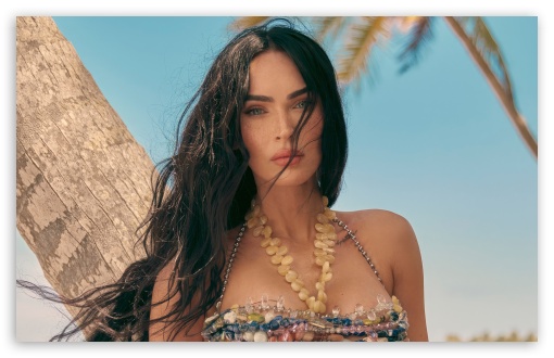 Megan Fox, Tropical Beach UltraHD Wallpaper for UHD 16:9 ; HD 16:9 ; UltraWide 21:9 24:10 ; Widescreen 16:10 5:3 ; Fullscreen 4:3 5:4 3:2 ; Tablet 1:1 ; Mobile 9:16 9:19.5 9:20 9:21 9:22 10:16 2:3 3:5 3:4 ;