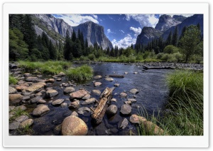 Merced River and Yosemite Valley Ultra HD Wallpaper for 4K UHD Widescreen desktop, tablet & smartphone
