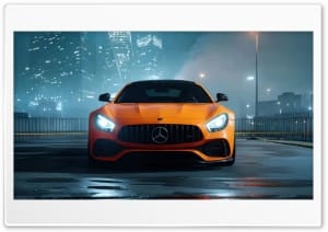 Mercedes Benz AMG GTR Solarbeam 4K UHD Wallpaper for Widescreen and UltraWide Desktop, UltraHD TV, Smartphone, Tablet