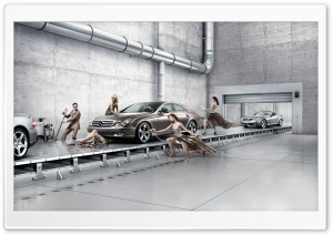 Mercedes Benz Assembly Line Ultra HD Wallpaper for 4K UHD Widescreen desktop, tablet & smartphone
