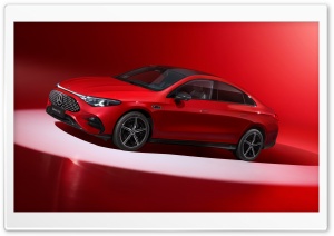 Mercedes-Benz CLA L, Luxury, Red, Car, 2025 4K UHD Wallpaper for Widescreen and UltraWide Desktop, UltraHD TV, Smartphone, Tablet