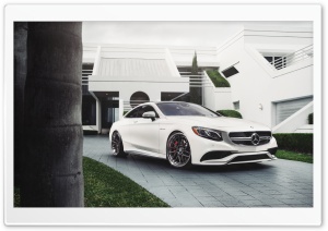 Mercedes-Benz S63 White Car Ultra HD Wallpaper for 4K UHD Widescreen desktop, tablet & smartphone
