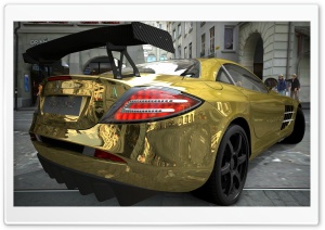 Mercedes Benz SLR McLaren Gold Ultra HD Wallpaper for 4K UHD Widescreen desktop, tablet & smartphone