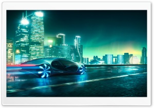 Mercedes-Benz VISION AVTR Electric Car, City Ultra HD Wallpaper for 4K UHD Widescreen desktop, tablet & smartphone