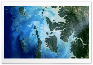 Mergui Archipelago, Andaman Sea, View from Space 4K UHD Wallpaper for Widescreen and UltraWide Desktop, UltraHD TV, Smartphone, Tablet