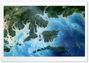 Mergui Archipelago, Space Photography 4K UHD Wallpaper for Widescreen and UltraWide Desktop, UltraHD TV, Smartphone, Tablet