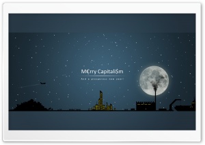 Merry Capitalism And A Prosperous New Year Ultra HD Wallpaper for 4K UHD Widescreen desktop, tablet & smartphone