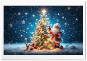 Merry Christmas 2023 Ultra HD Wallpaper for 4K UHD Widescreen desktop, tablet & smartphone